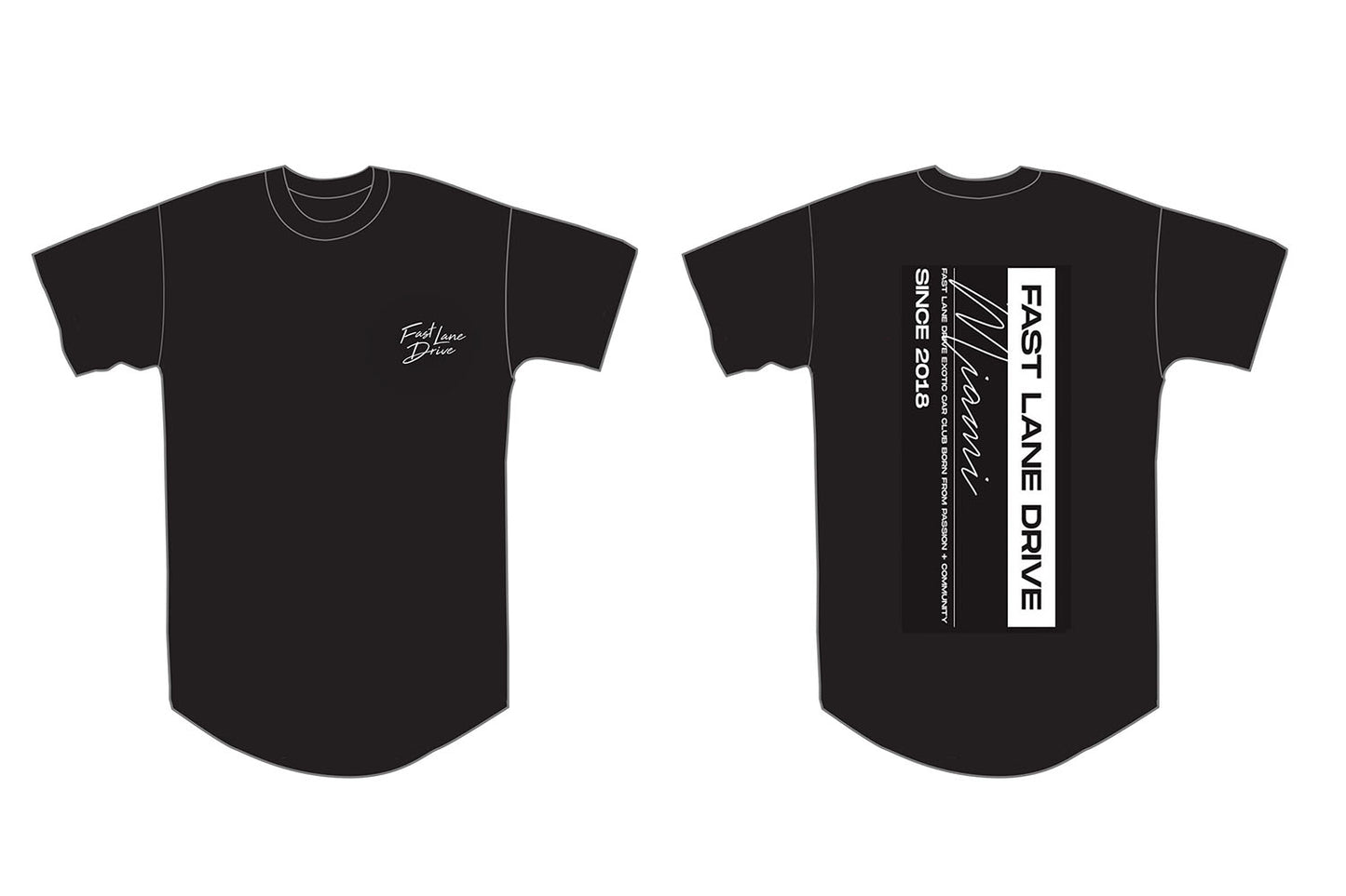 Fast Lane Drive Chapters Shirt Miami