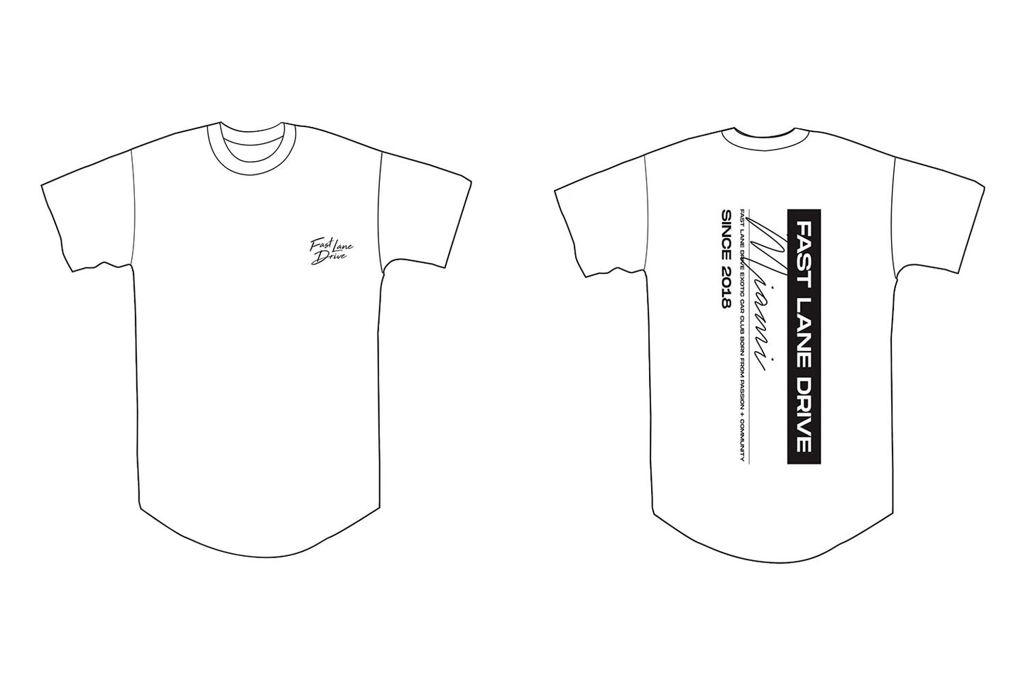 Fast Lane Drive Chapters Shirt Miami