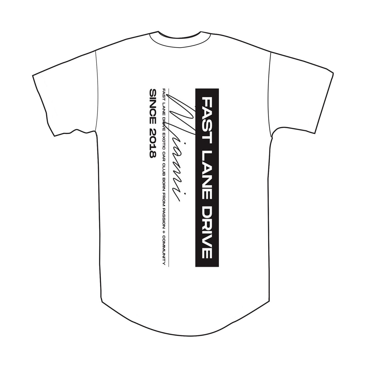 Fast Lane Drive Chapters Shirt Miami