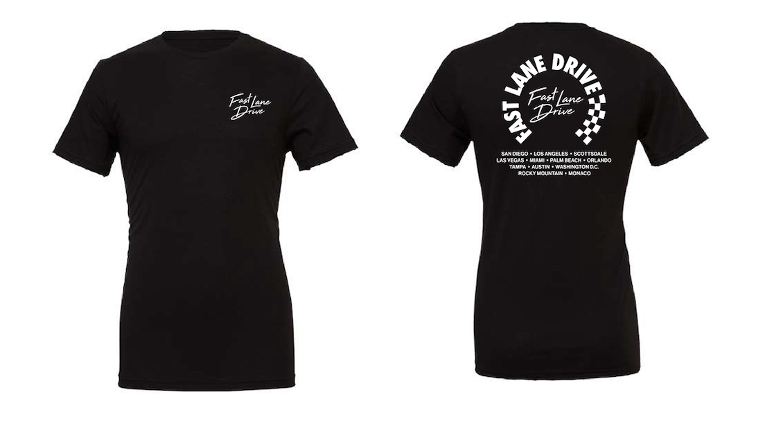 Fast Lane Drive Rally Men's T-Shirt Black