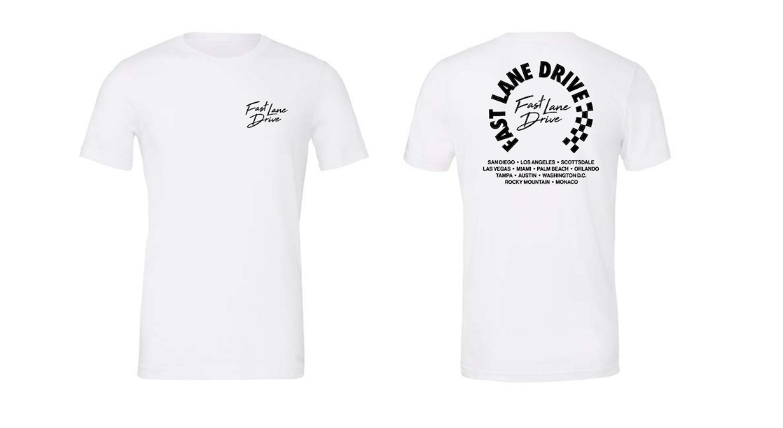 Fast Lane Drive Rally Men's T-Shirt White