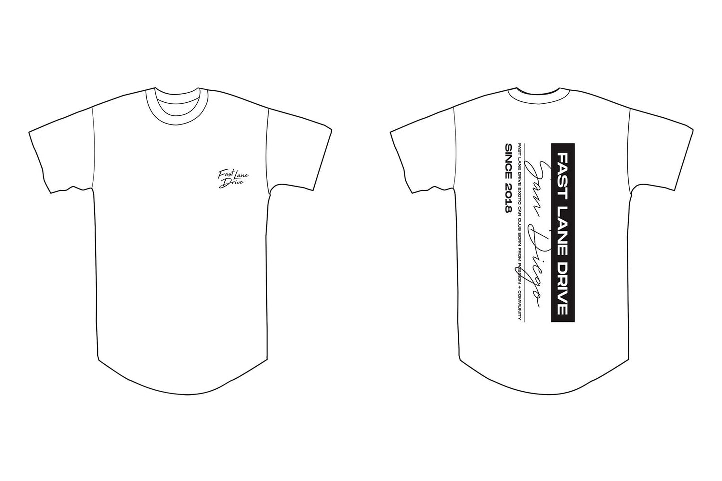 Fast Lane Drive Chapters Shirt San Diego