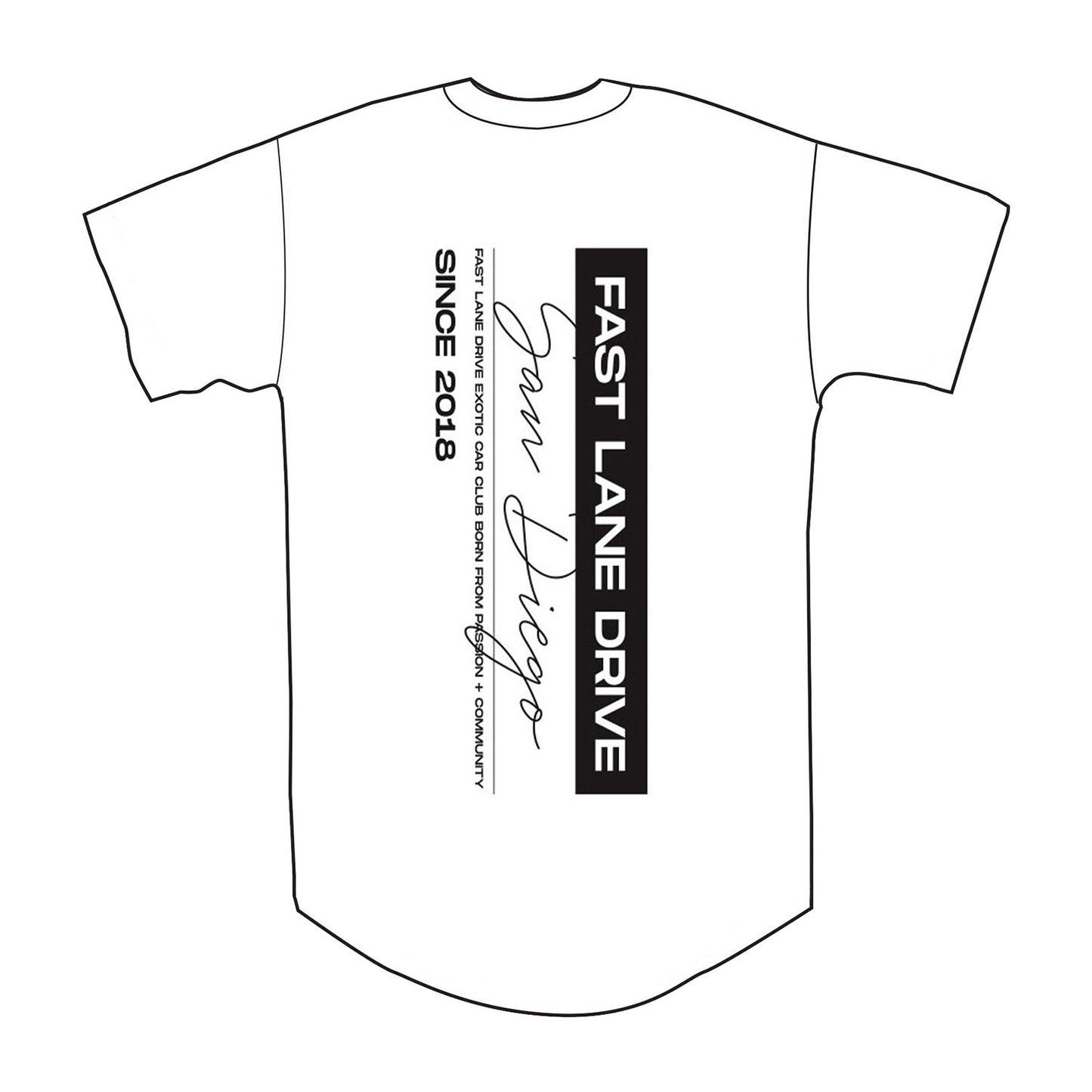 Fast Lane Drive Chapters Shirt San Diego