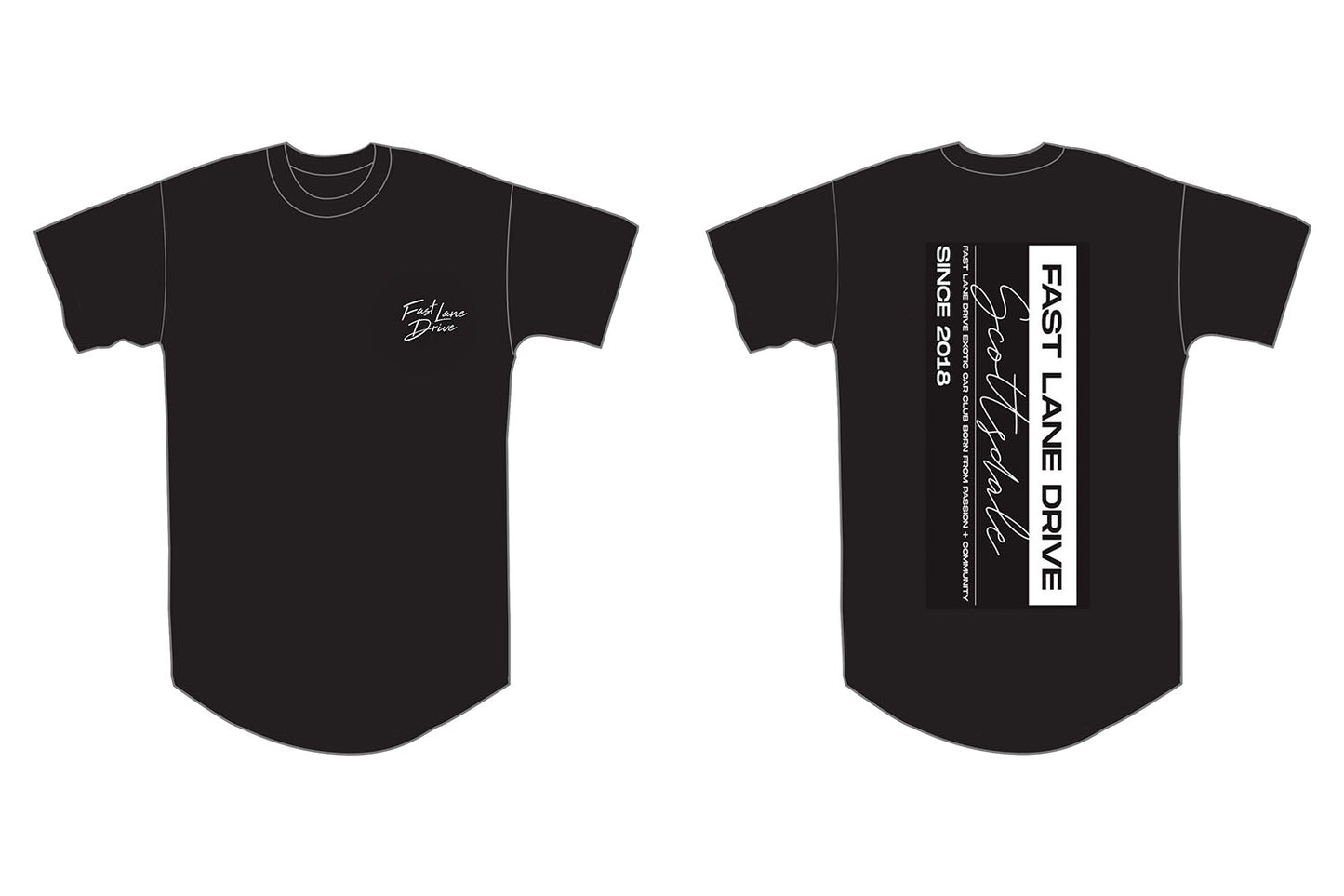 Fast Lane Drive Chapters Shirt Scottsdale AZ
