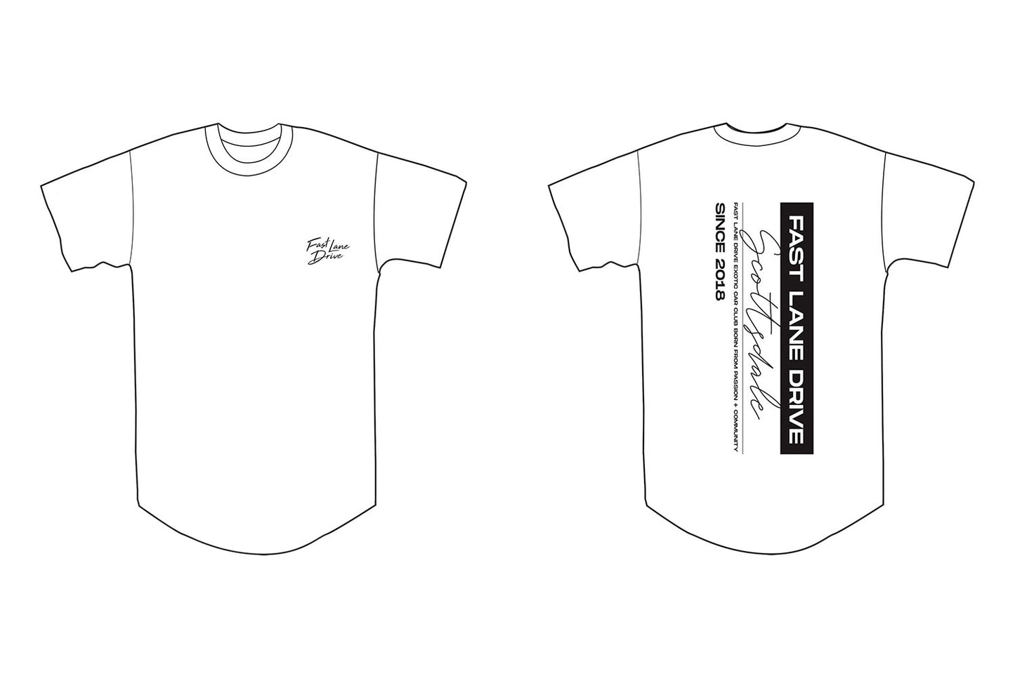 Fast Lane Drive Chapters Shirt Scottsdale AZ