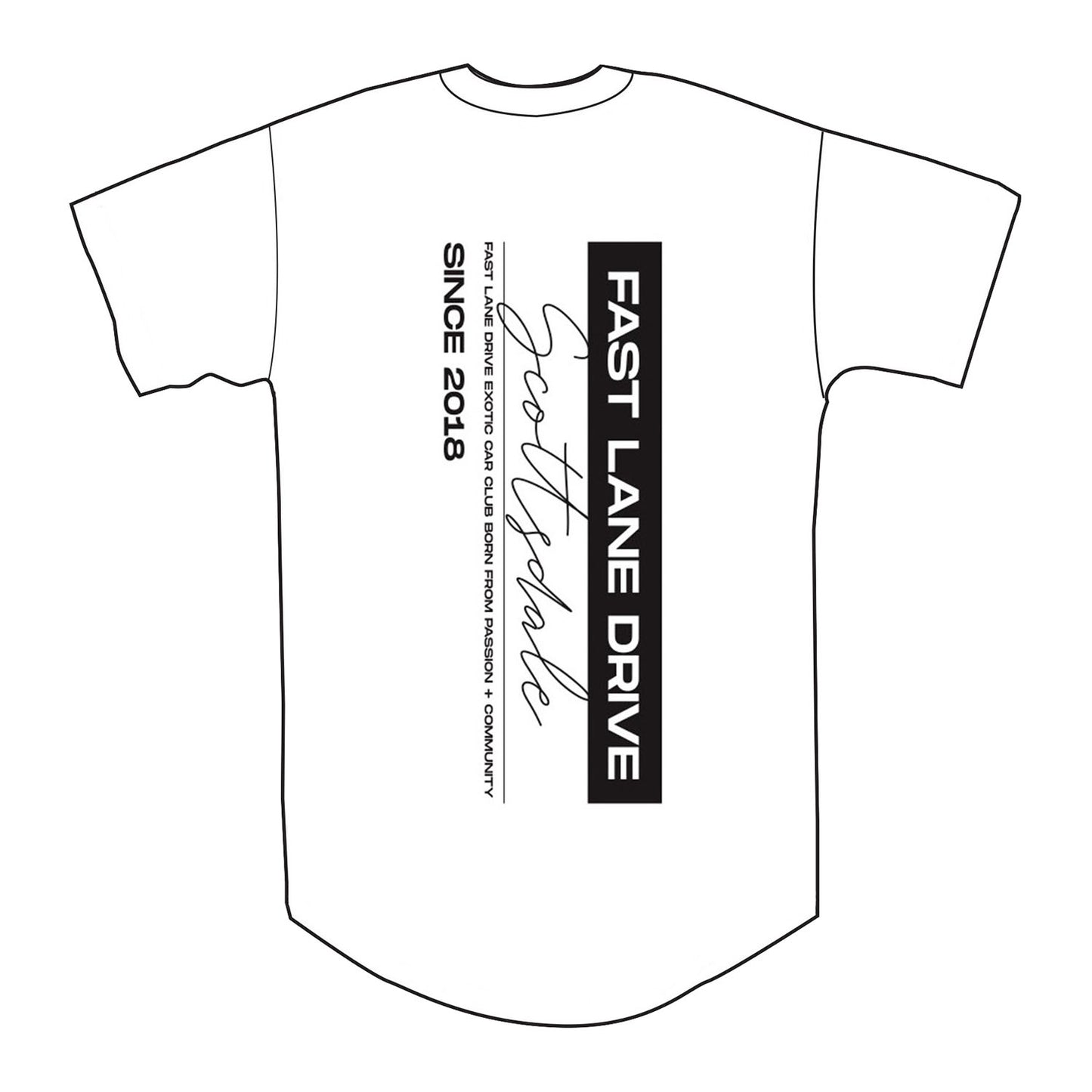 Fast Lane Drive Chapters Shirt Scottsdale AZ