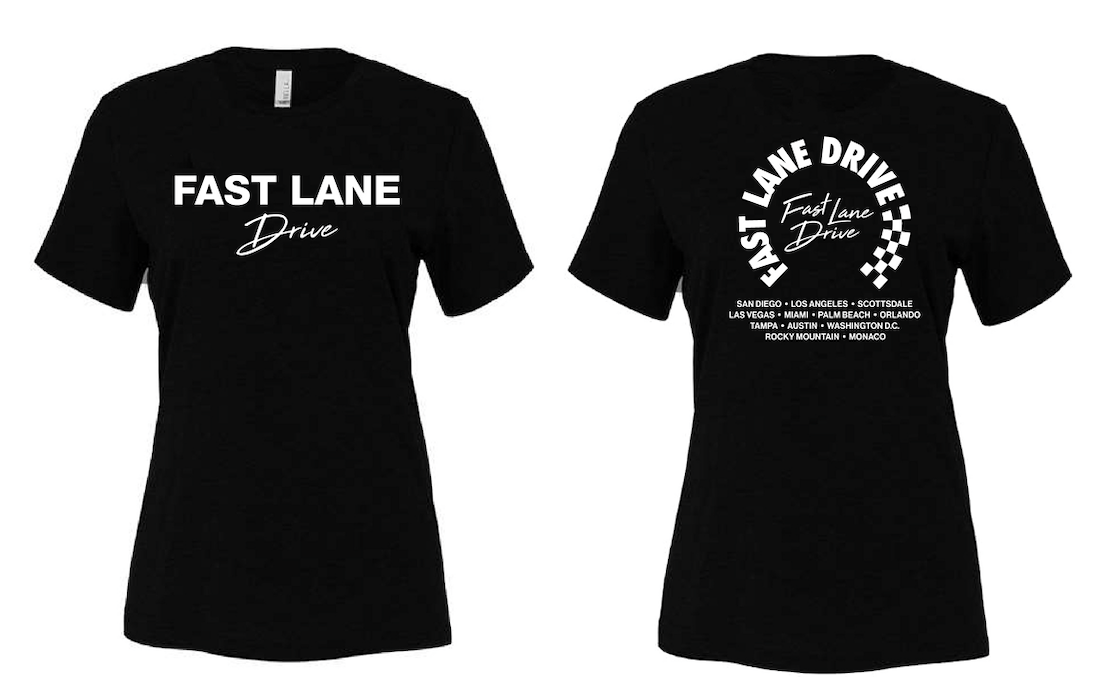 Fast Lane Drive Women's T-Shirt Rally Black