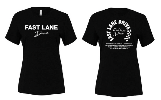 Fast Lane Drive Women's T-Shirt Rally Black