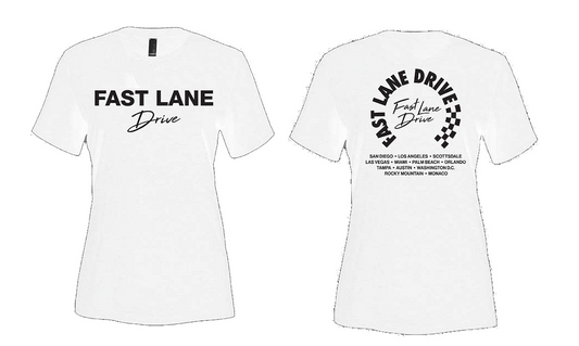 Fast Lane Drive Women's T-Shirt Rally White