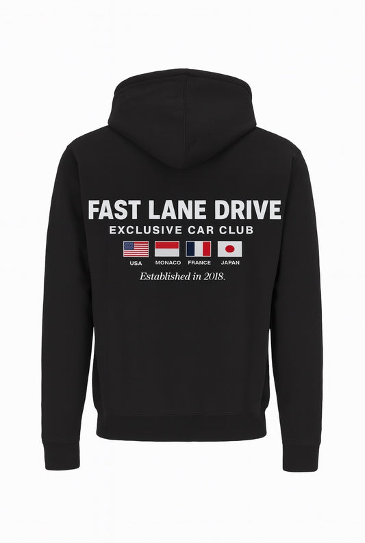 Fast Lane Hoodie Flags