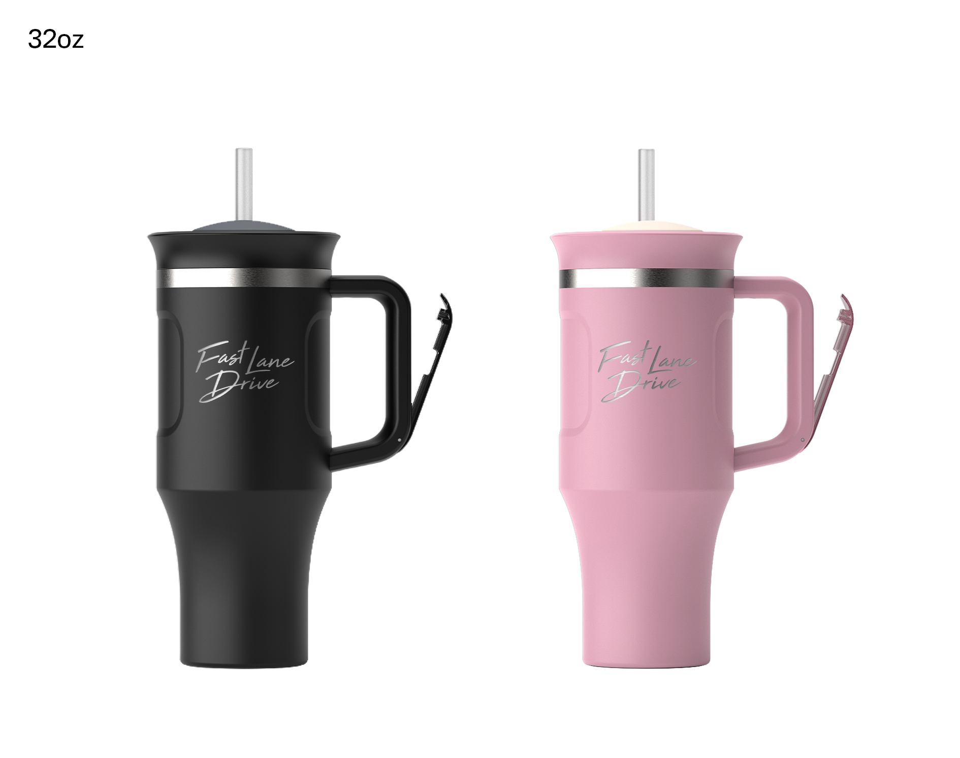 Fast Lane Drive Matte Tumbler with Straw Friendly (Wholesale)