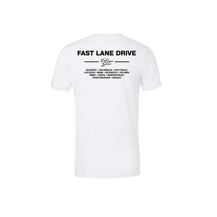 Fast Lane Drive Men's T-Shirt All-Cities White