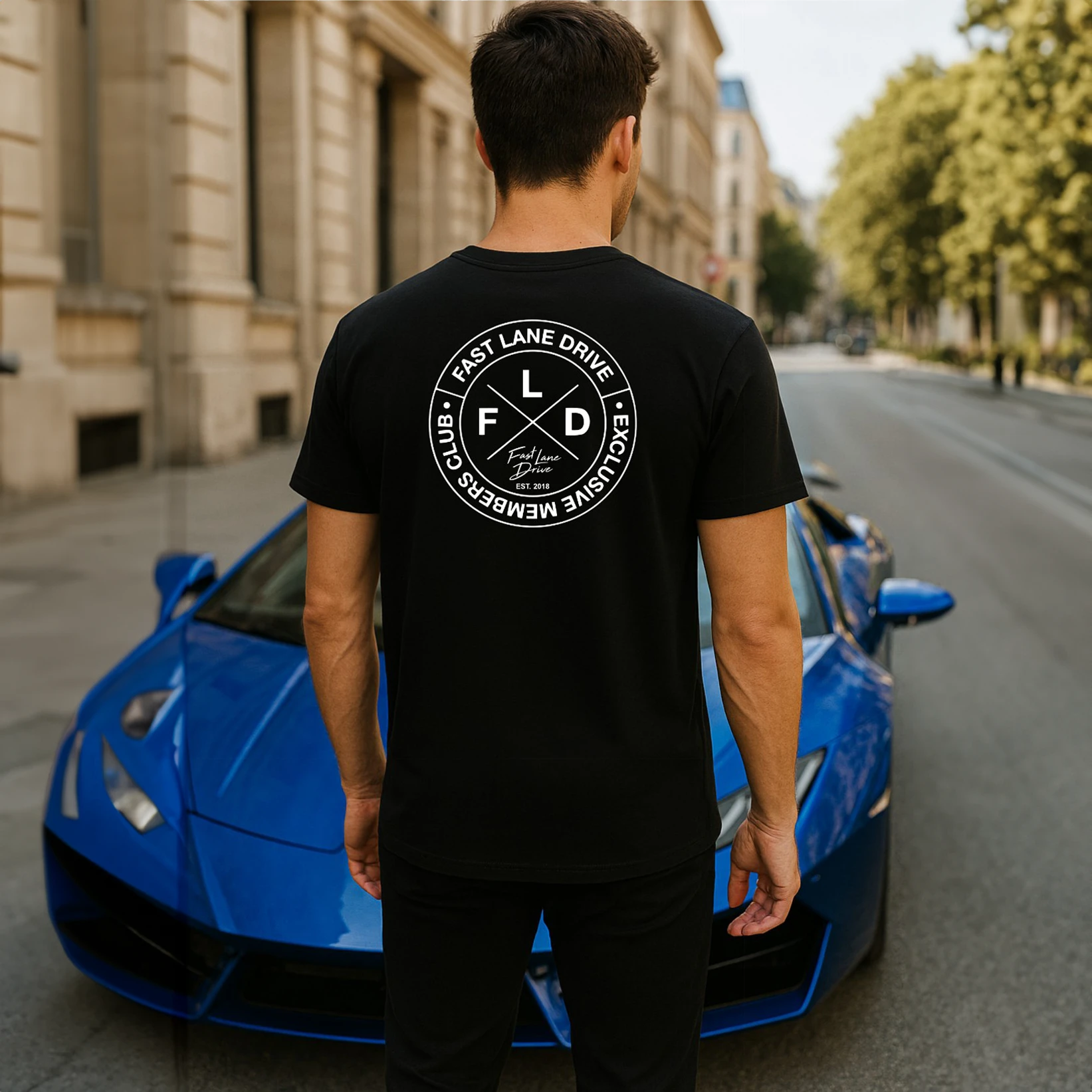 Fast Lane Drive Men's T-Shirt Exclusive Member Club