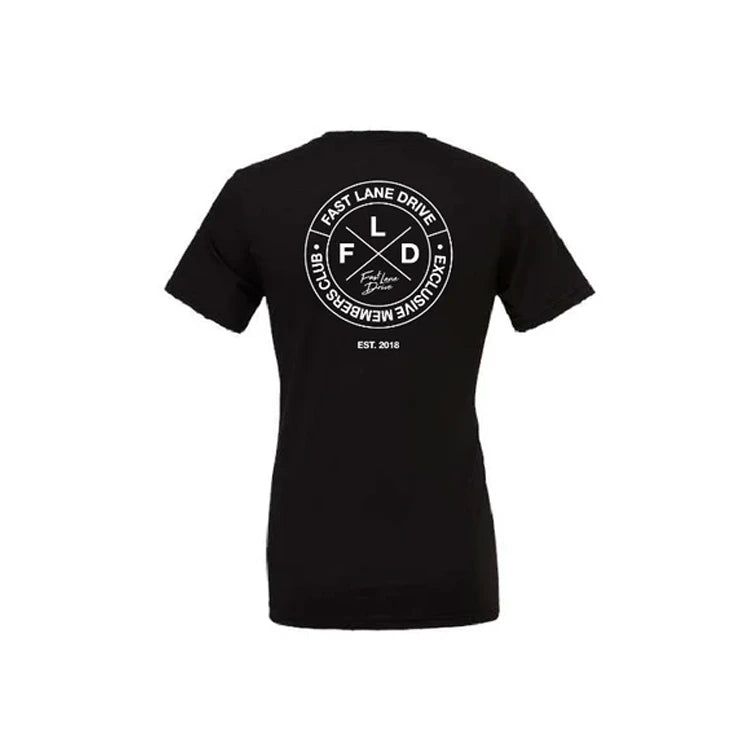Fast Lane Drive Men's T-Shirt Exclusive Member Club Black