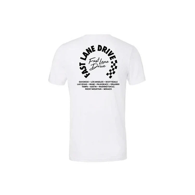 Fast Lane Drive Rally Men's T-Shirt White