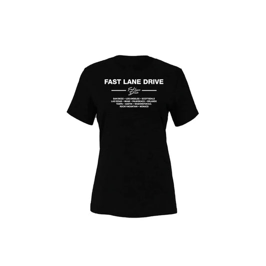 Fast Lane Drive Women's T-Shirt All Chapters Black