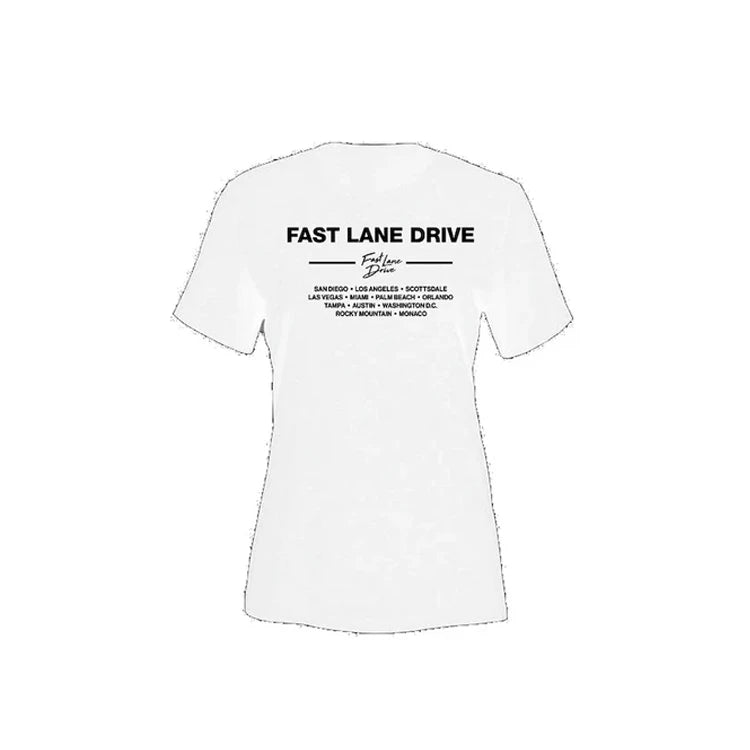 Fast Lane Drive Women's T-Shirt All Chapters White