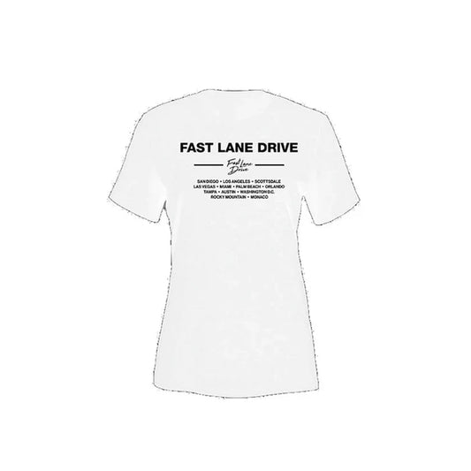 Fast Lane Drive Women's T-Shirt All Chapters White