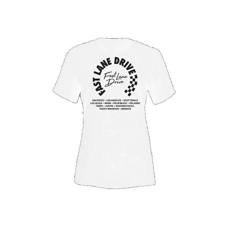 Fast Lane Drive Women's T-Shirt Rally White