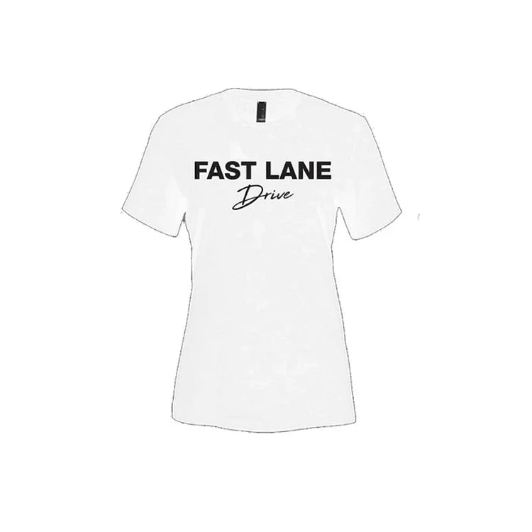 Fast Lane Drive Women's T-Shirt Rally White