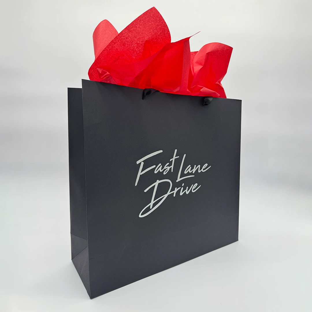 Luxury Black Paper Gift Bag (Case of 25)